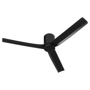 Barrett 56" 3-Blade Wet Hugger Ceiling Fan with LED Light in Matte Black