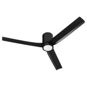 Barrett 56" 3-Blade Wet Hugger Ceiling Fan with LED Light in Matte Black