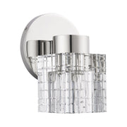 Rotterdam Crystal Wall Sconce in Polished Nickel