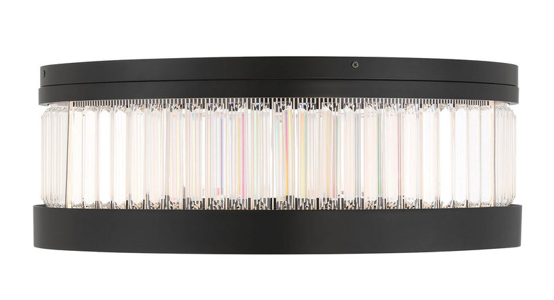 Empra 23.6" LED Flush Mount in Matte Black