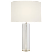 Lineham Cordless Table Lamp in Crystal and Polished Nickel
