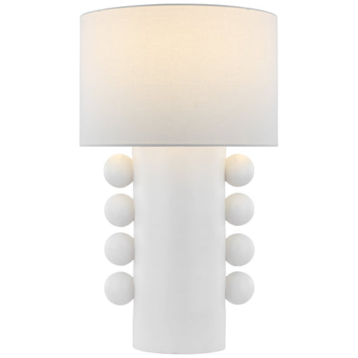 Tiglia Tall Cordless Table Lamp in Plaster White