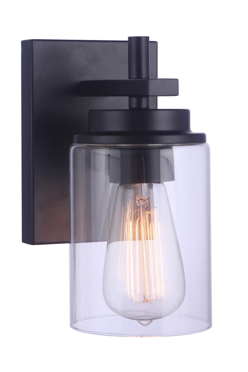 Reeves 1 Light 4.5" Wall Sconce in Flat Black