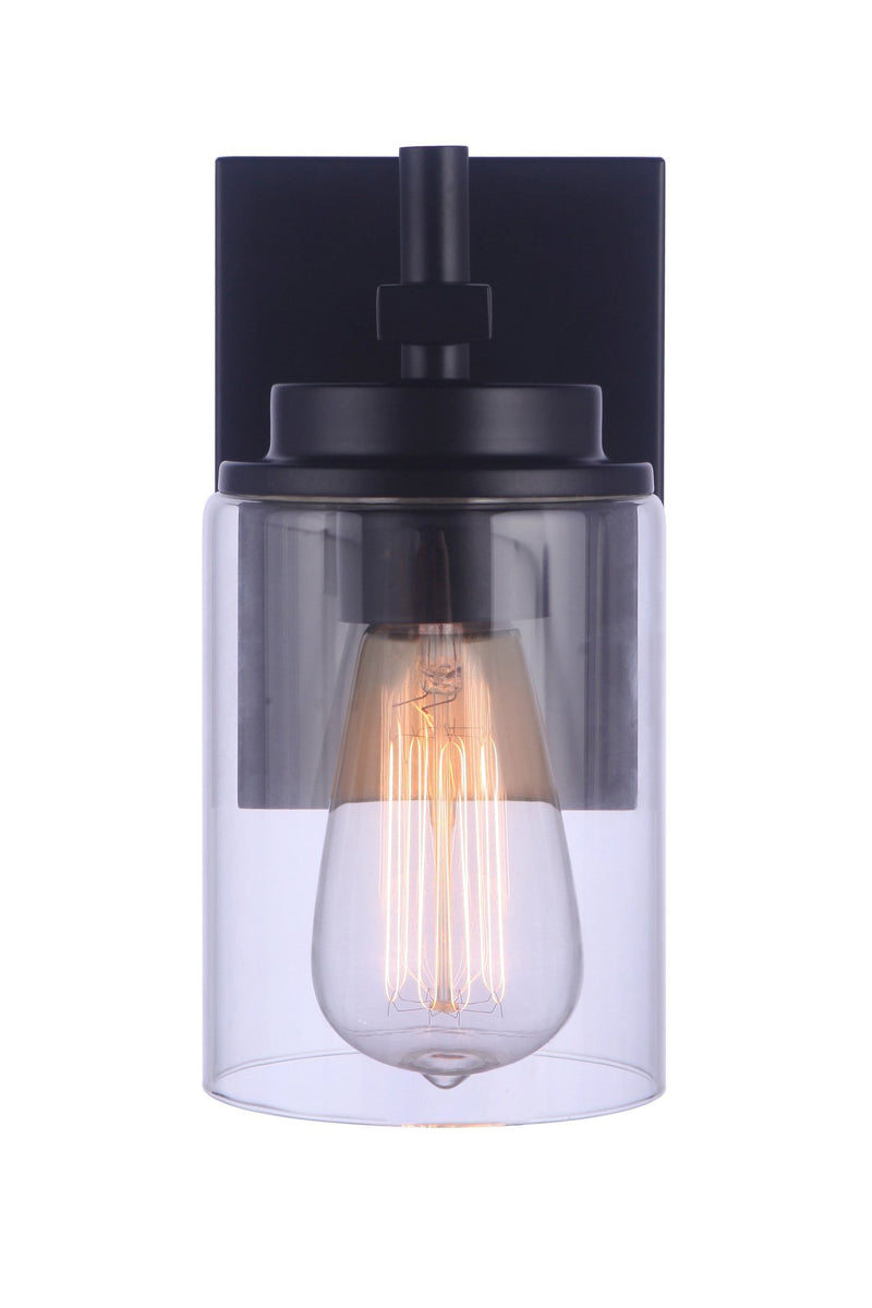Reeves 1 Light 4.5" Wall Sconce in Flat Black