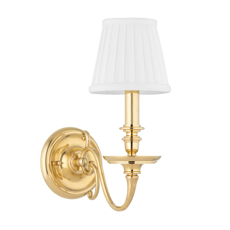 Charleston Wall Sconce in Aged Brass