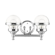 Oldwick 2-Light Bath Vanity Light in Polished Chrome