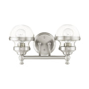 Oldwick 2-Light Bath Vanity Light in Brushed Nickel