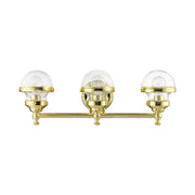 Oldwick 3-Light Bath Vanity Light in Polished Brass