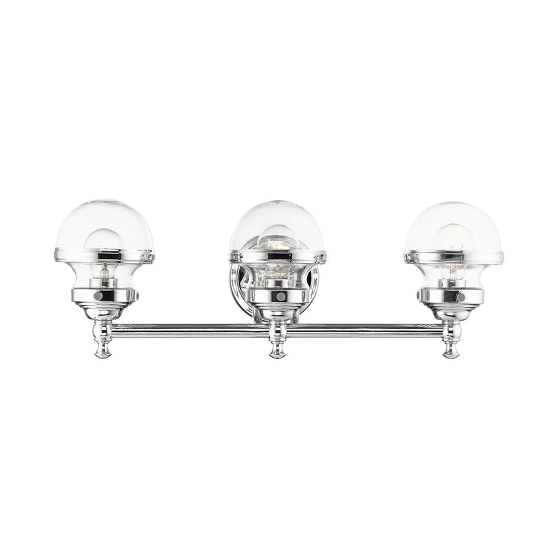 Oldwick 3-Light Bath Vanity Light in Polished Chrome