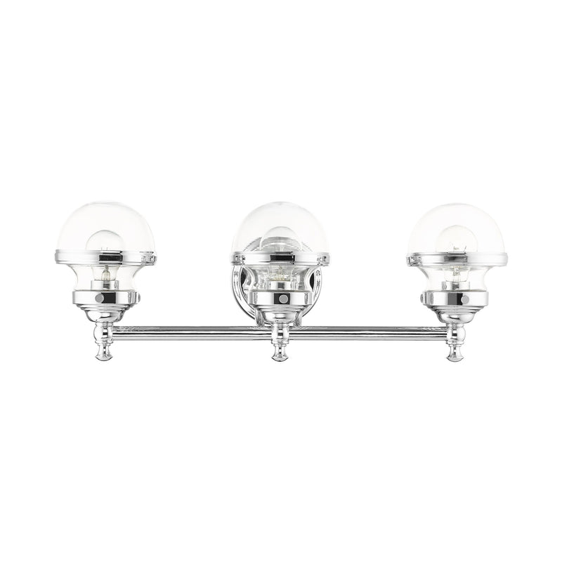Oldwick 3-Light Bath Vanity Light in Polished Chrome