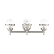 Oldwick 3-Light Bath Vanity Light in Brushed Nickel