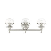 Oldwick 3-Light Bath Vanity Light in Brushed Nickel