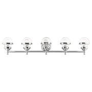 Oldwick 5-Light Large Bath Vanity Light in Polished Chrome