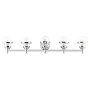 Oldwick 5-Light Large Bath Vanity Light in Polished Chrome