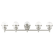 Oldwick 5-Light Large Bath Vanity Light in Brushed Nickel