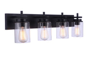 Reeves 4 Light 32" Vanity in Flat Black