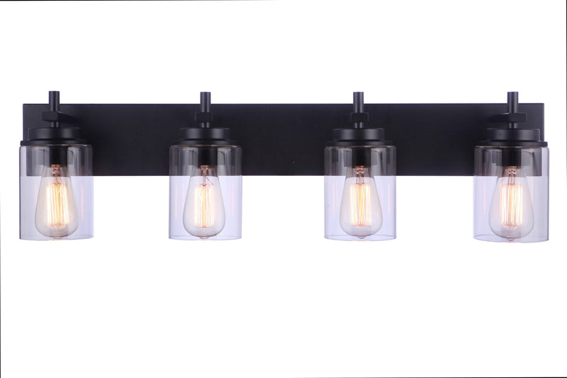 Reeves 4 Light 32" Vanity in Flat Black