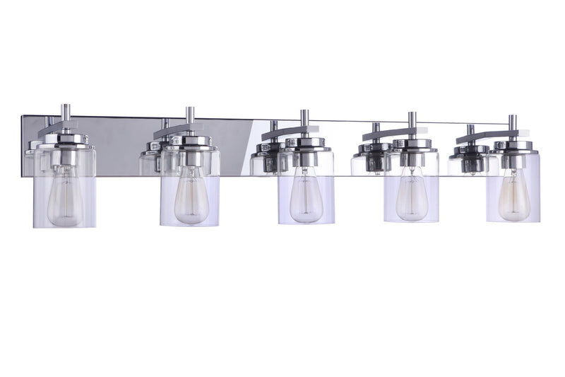 Reeves 5 Light 41" Vanity in Chrome