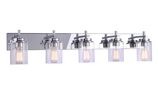 Reeves 5 Light 41" Vanity in Chrome