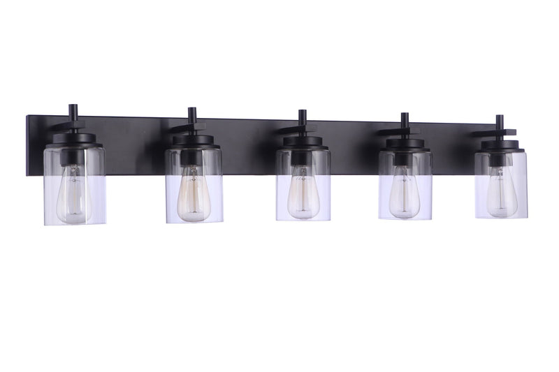 Reeves 5 Light 41" Vanity in Flat Black