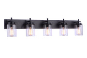 Reeves 5 Light 41" Vanity in Flat Black
