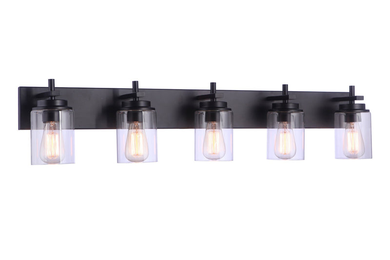 Reeves 5 Light 41" Vanity in Flat Black