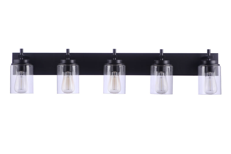 Reeves 5 Light 41" Vanity in Flat Black