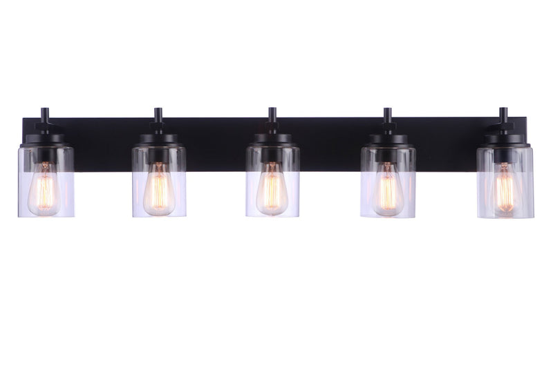 Reeves 5 Light 41" Vanity in Flat Black