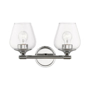 Willow 2-Light Bath Vanity Light in Polished Chrome