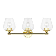 Willow 3-Light Bath Vanity Light in Polished Brass