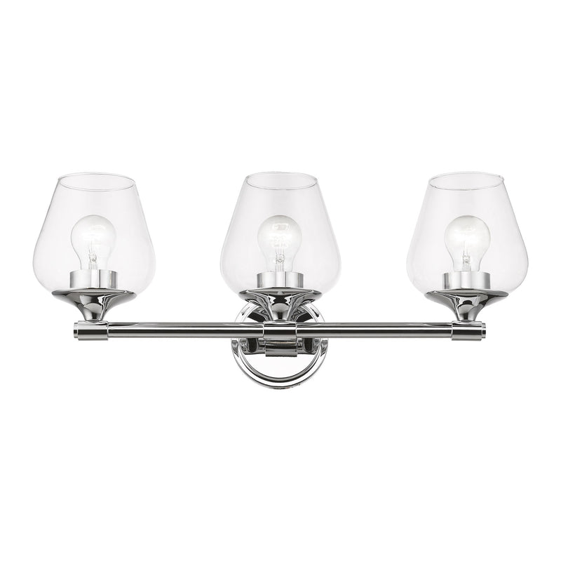 Willow 3-Light Bath Vanity Light in Polished Chrome