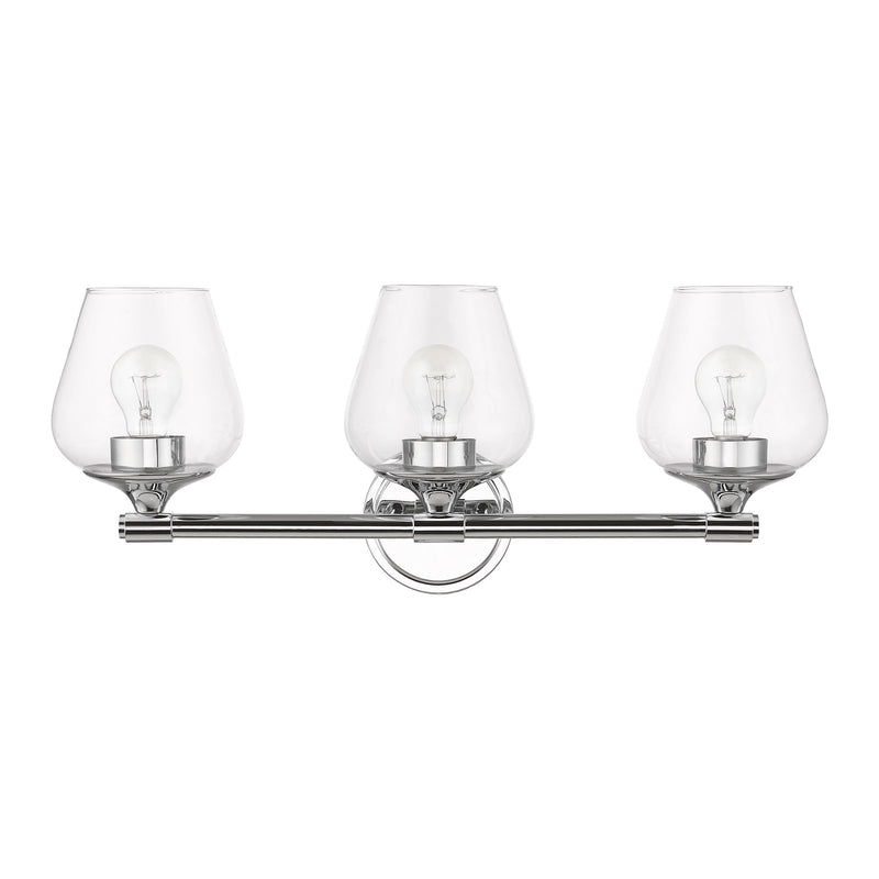 Willow 3-Light Bath Vanity Light in Polished Chrome