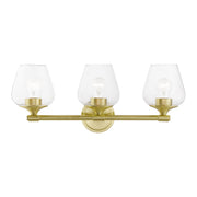 Willow 3-Light Bath Vanity Light in Satin Brass