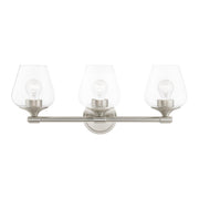Willow 3-Light Bath Vanity Light in Brushed Nickel