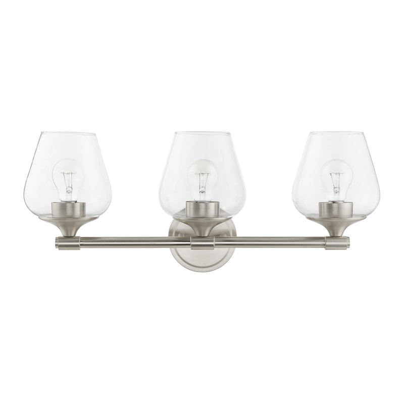 Willow 3-Light Bath Vanity Light in Brushed Nickel