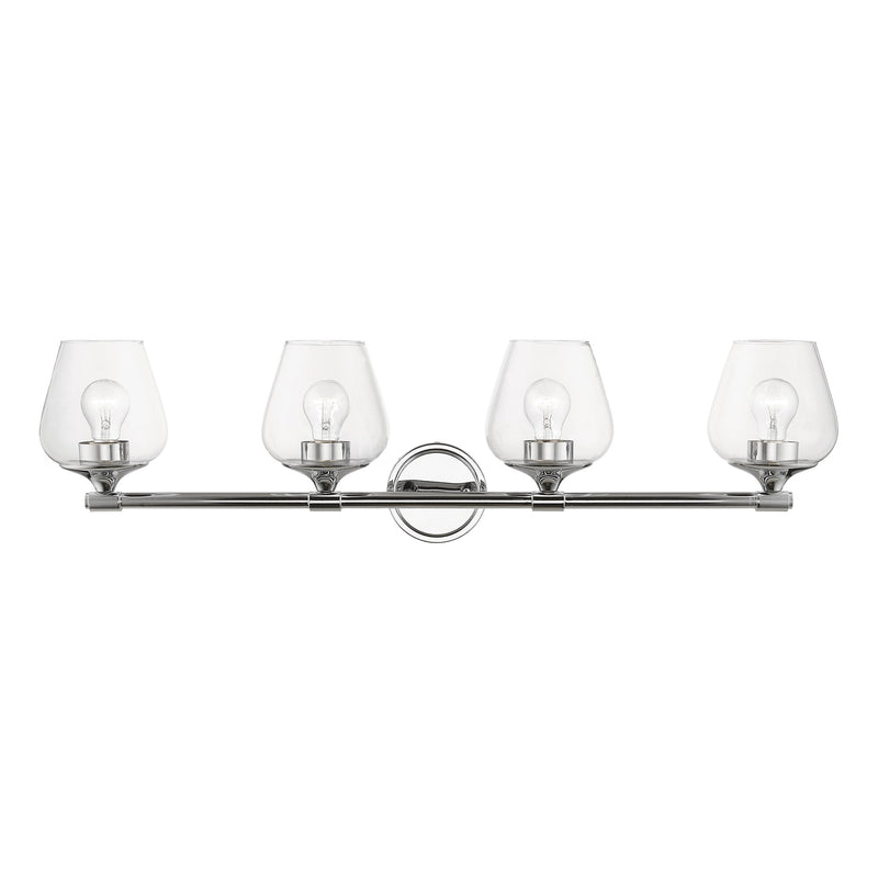 Willow 4-Light Bath Vanity Light in Polished Chrome