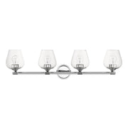 Willow 4-Light Bath Vanity Light in Polished Chrome
