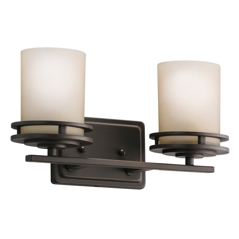 Hendrik 2-Light Bath Vanity Light in Olde Bronze