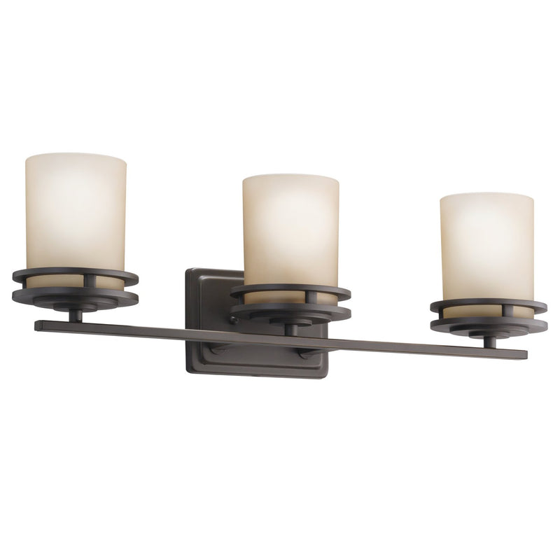 Hendrik 3-Light Bath Vanity Light in Olde Bronze