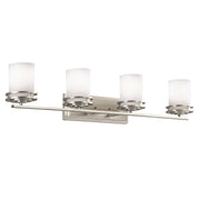 Hendrik 4-Light Bath Vanity Light in Brushed Nickel