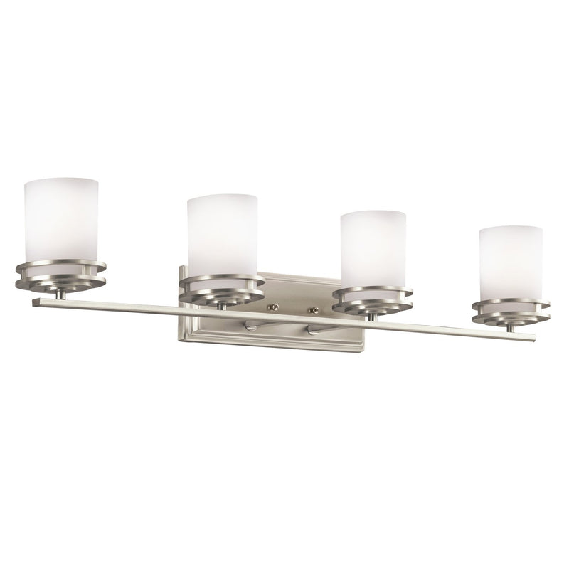 Hendrik 4-Light Bath Vanity Light in Brushed Nickel