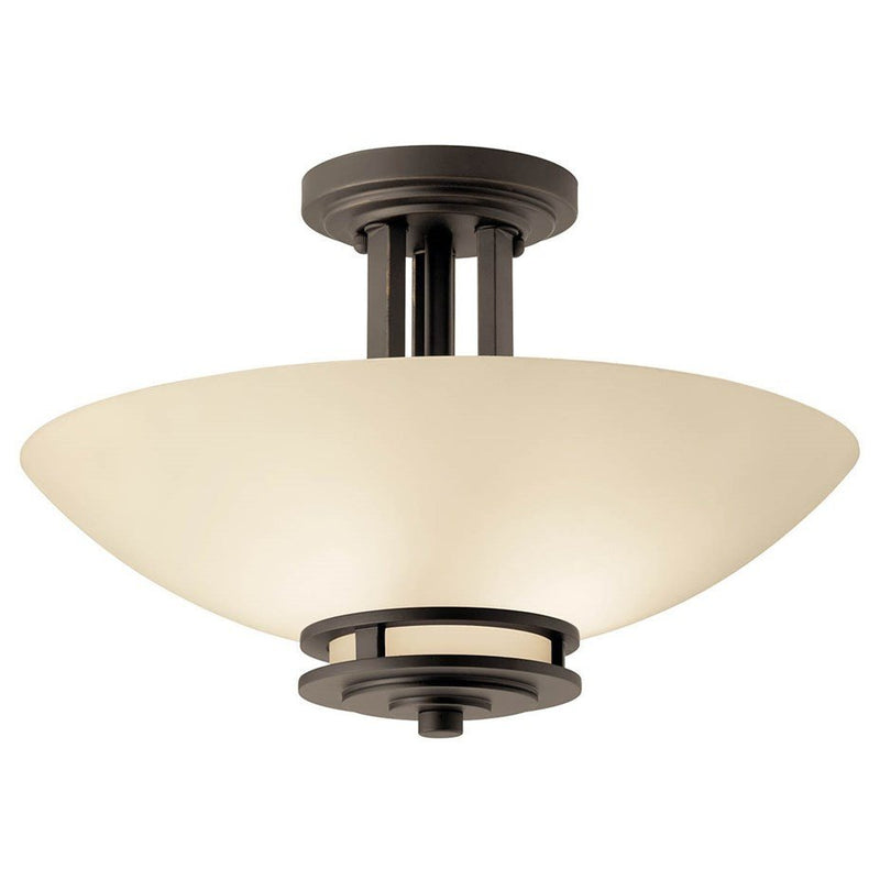 Hendrik 2-Light Semi-Flush Mount in Olde Bronze