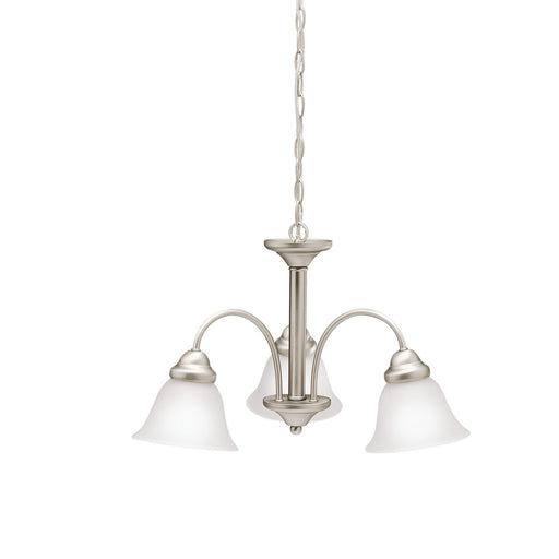 Wynberg Chandelier 3-Light in Brushed Nickel