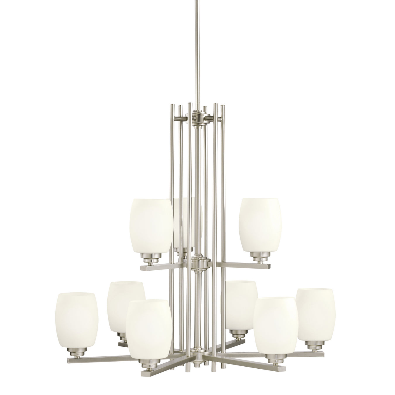 Eileen Chandelier 9-Light in Brushed Nickel