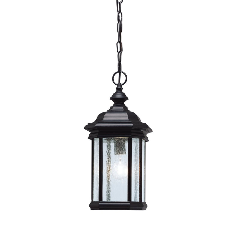 Kirkwood Outdoor Lantern Pendant in Black