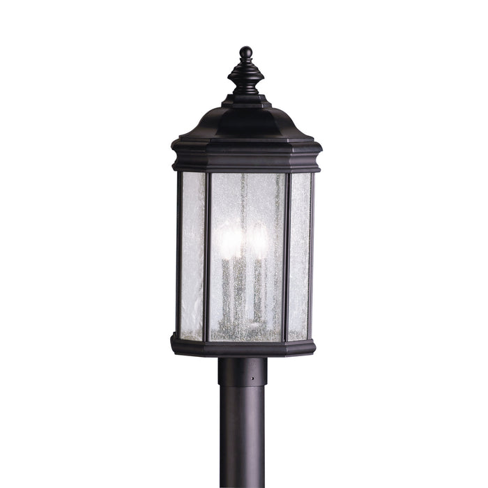 Kirkwood Outdoor Post Mount 3-Light in Black