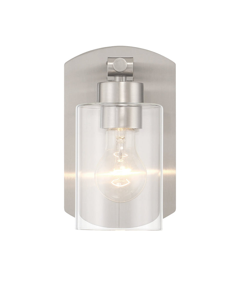 Hendrix 1 Light 5.25" Wall Sconce in Brushed Polished Nickel