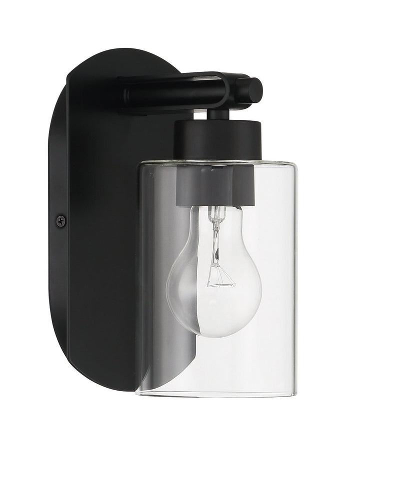 Hendrix 1 Light 5.25" Wall Sconce in Flat Black