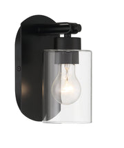 Hendrix 1 Light 5.25" Wall Sconce in Flat Black