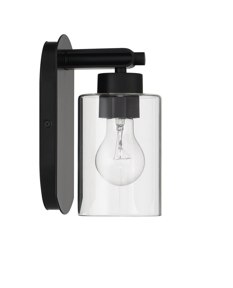 Hendrix 1 Light 5.25" Wall Sconce in Flat Black